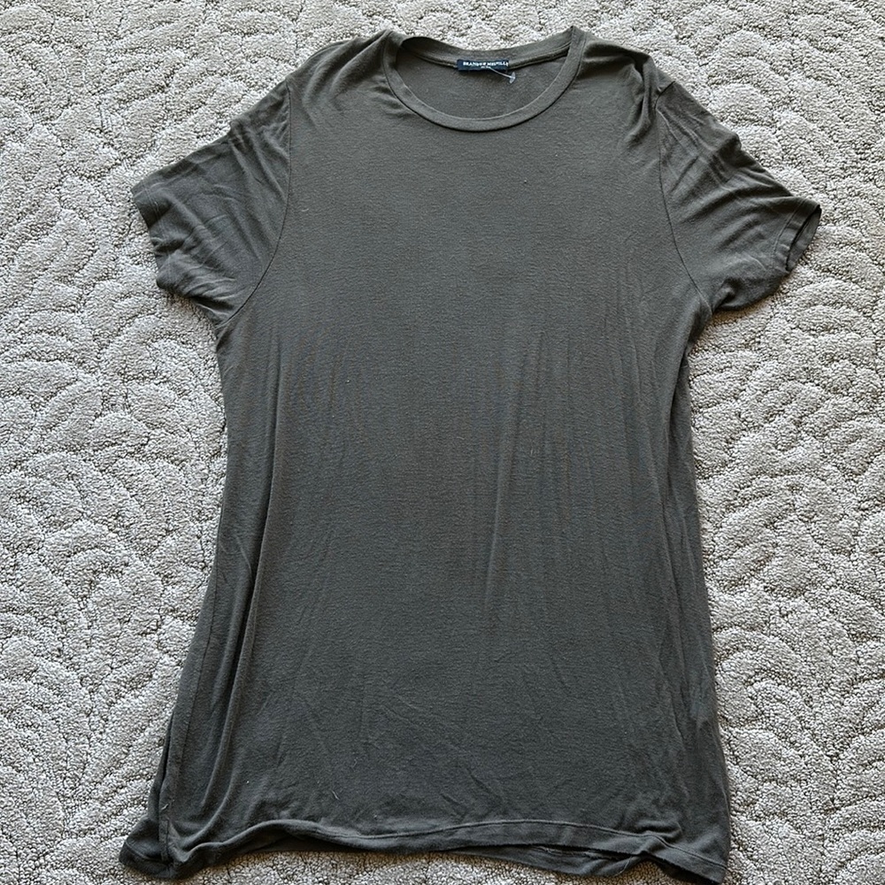 RARE Army Green Brandy Melville Army Green Oversized T-Shirt One Size